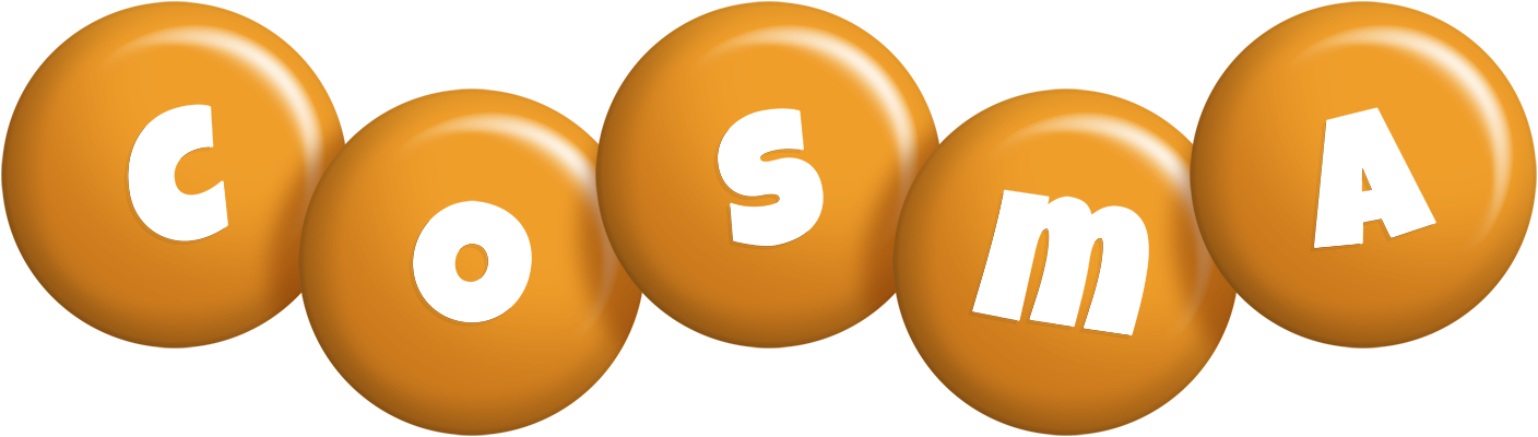 Cosma candy-orange logo
