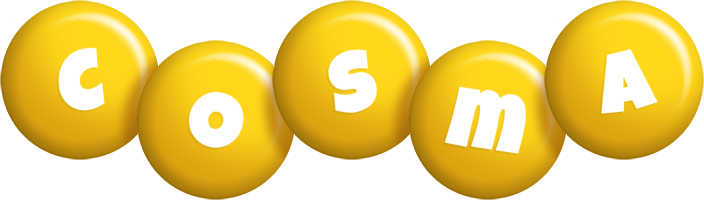 Cosma candy-yellow logo