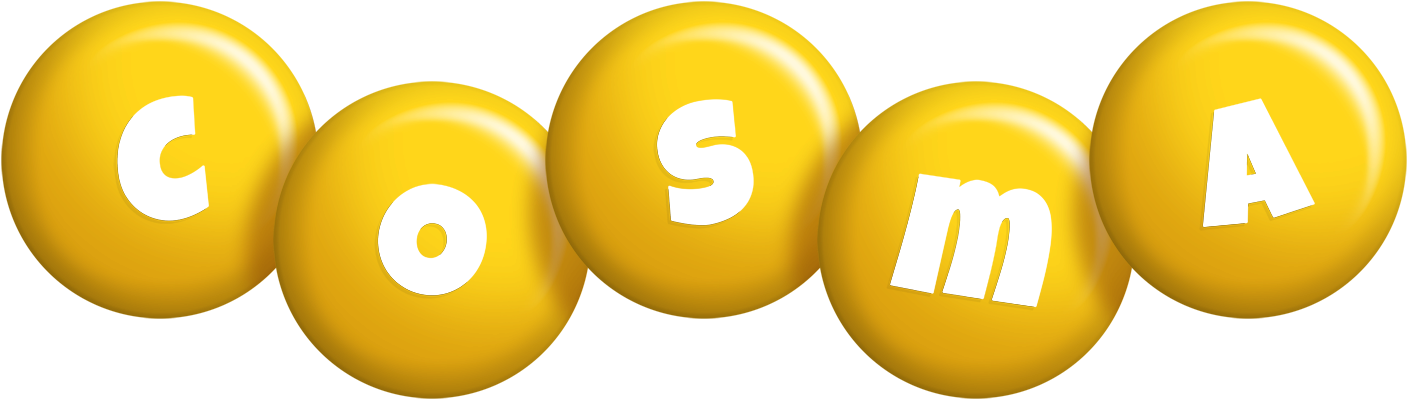 Cosma candy-yellow logo