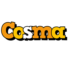 Cosma cartoon logo