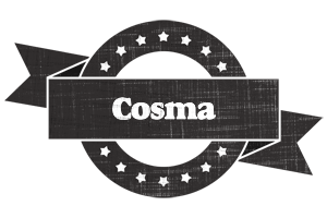 Cosma grunge logo