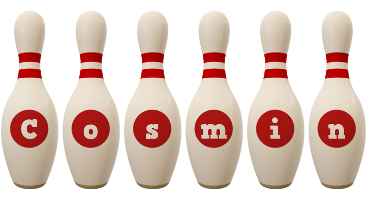 Cosmin bowling-pin logo