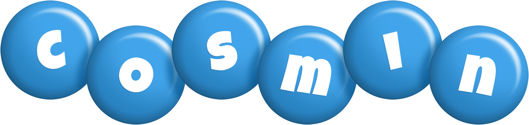 Cosmin candy-blue logo