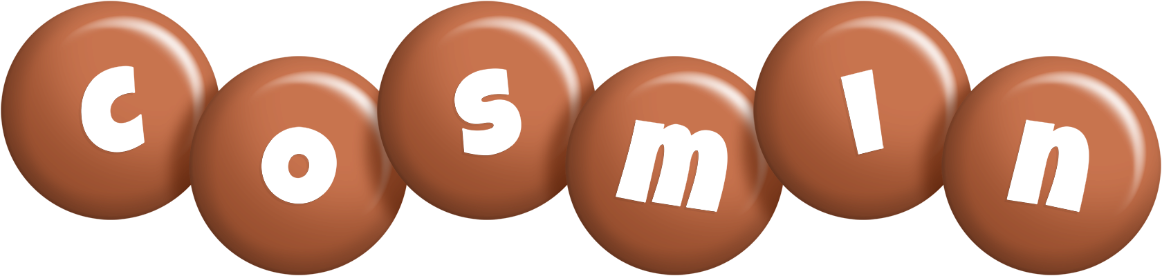 Cosmin candy-brown logo