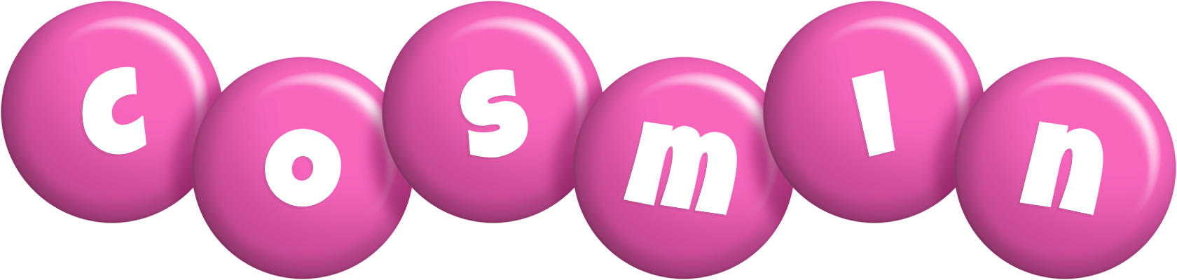 Cosmin candy-pink logo