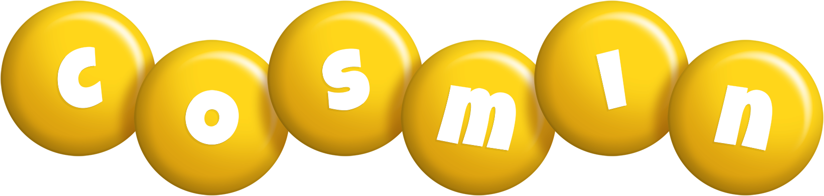 Cosmin candy-yellow logo