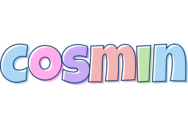 Cosmin pastel logo