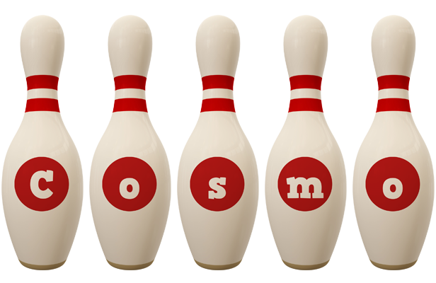 Cosmo bowling-pin logo