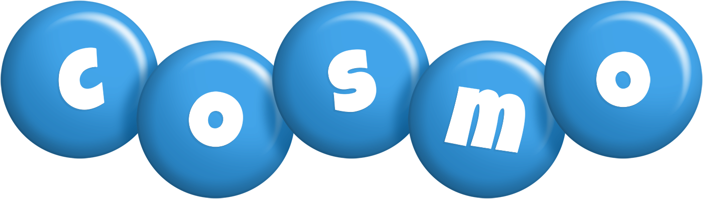 Cosmo candy-blue logo