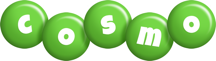 Cosmo candy-green logo