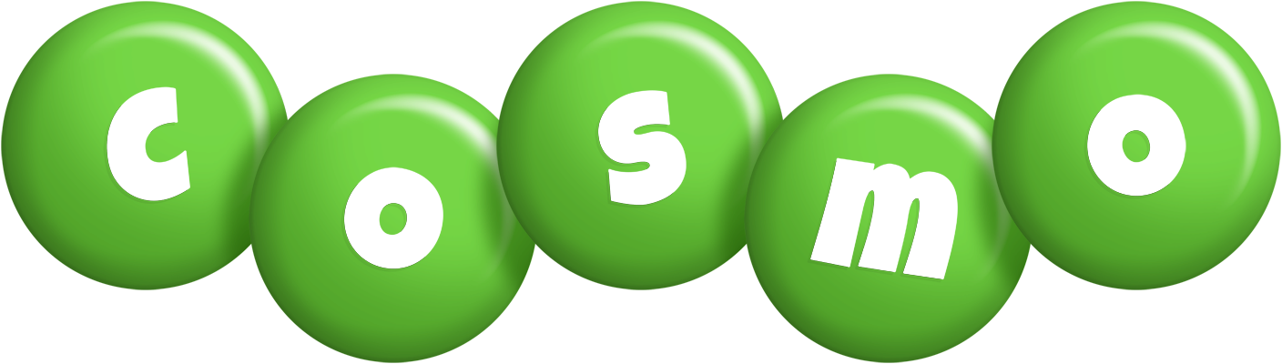 Cosmo candy-green logo