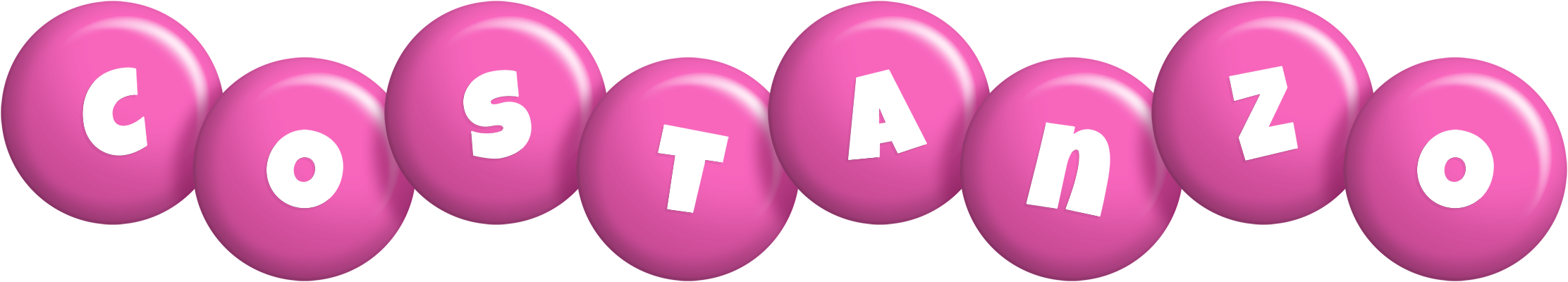 Costanzo candy-pink logo
