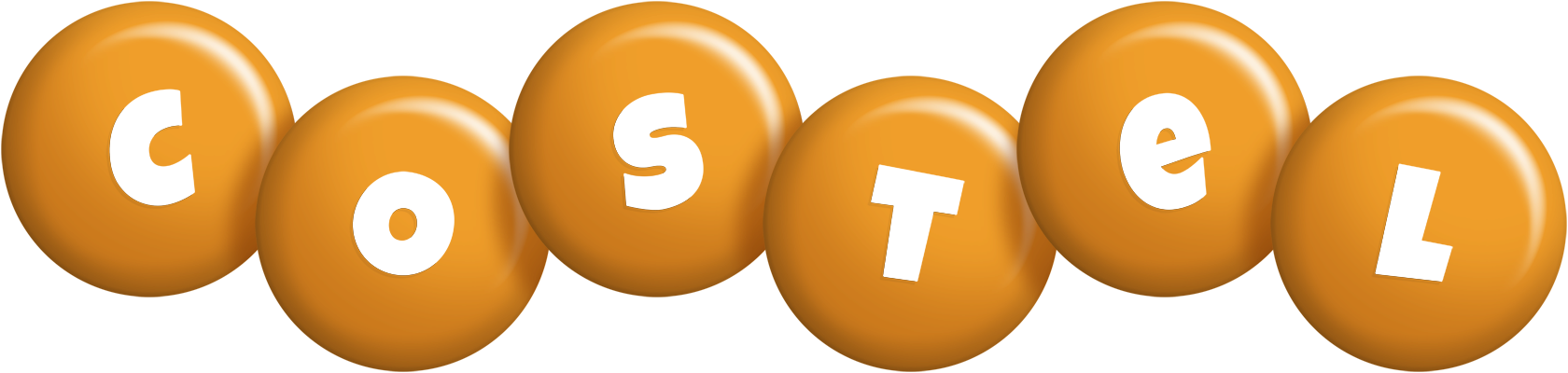 Costel candy-orange logo