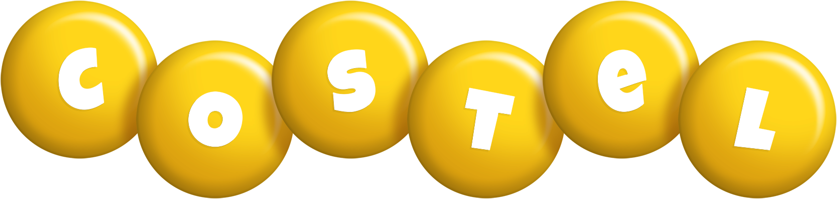 Costel candy-yellow logo