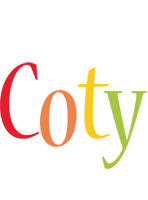 Coty birthday logo