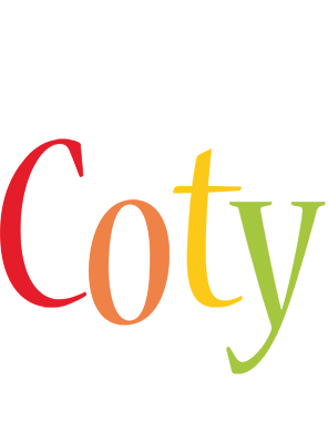 Coty birthday logo