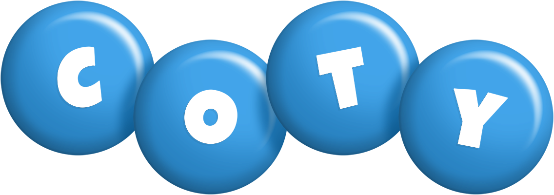 Coty candy-blue logo