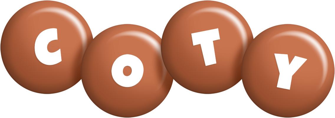 Coty candy-brown logo