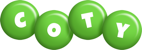 Coty candy-green logo