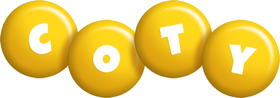 Coty candy-yellow logo