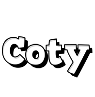 Coty snowing logo