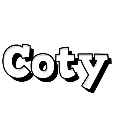 Coty snowing logo