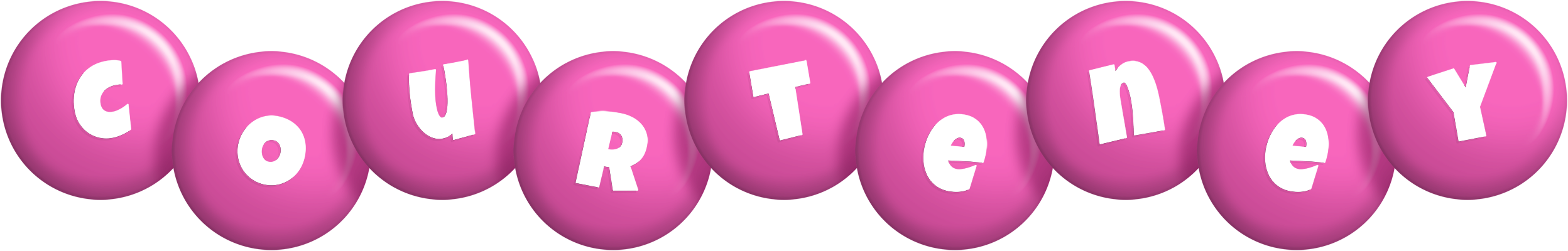Courteney candy-pink logo