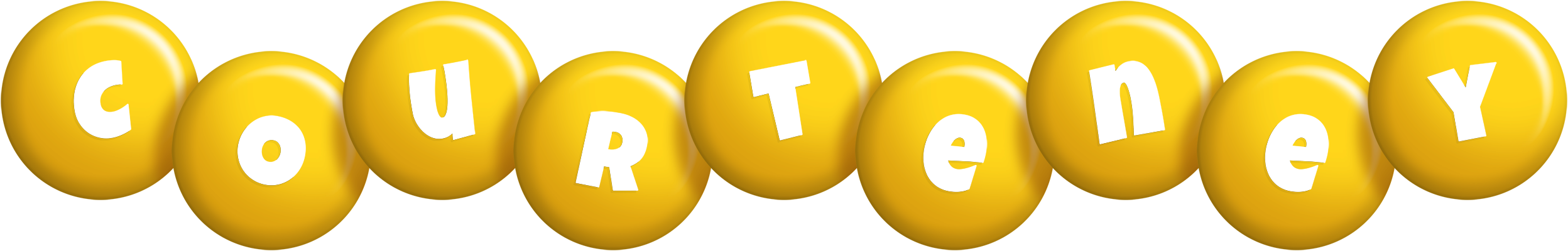 Courteney candy-yellow logo
