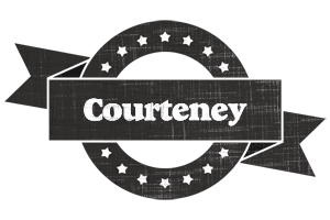 Courteney grunge logo