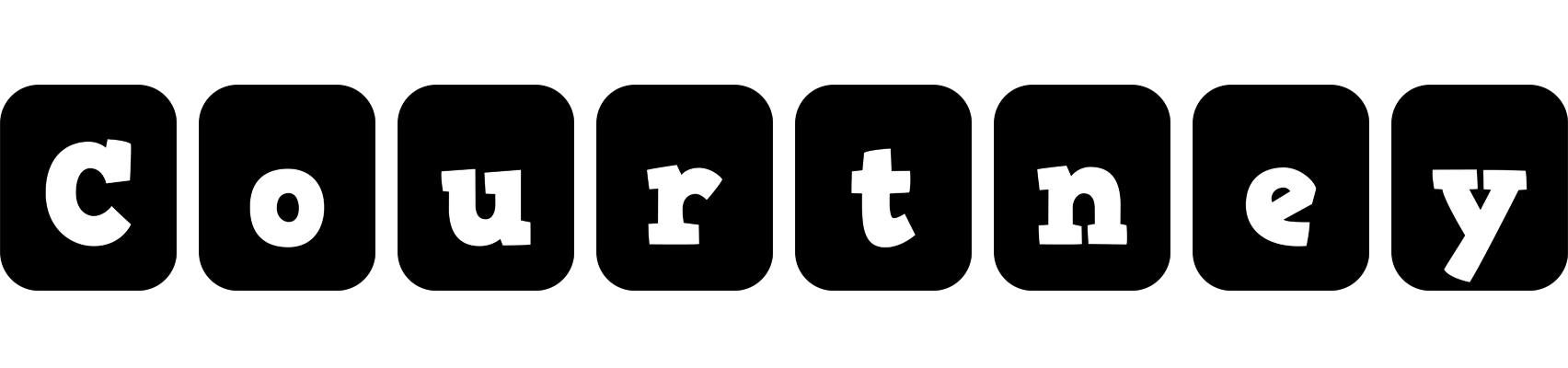 Courtney box logo