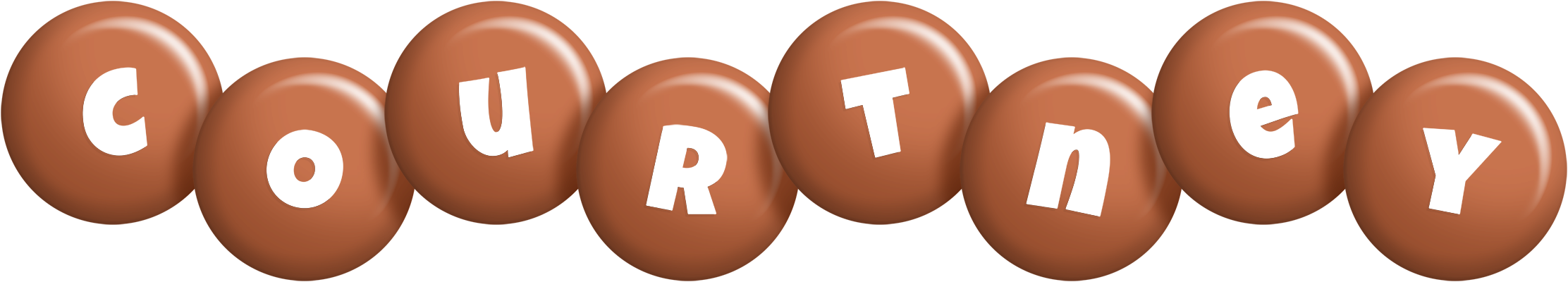 Courtney candy-brown logo