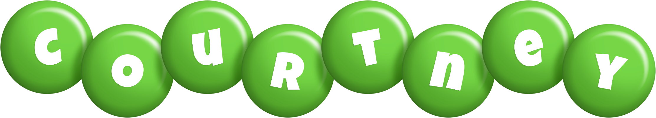 Courtney candy-green logo