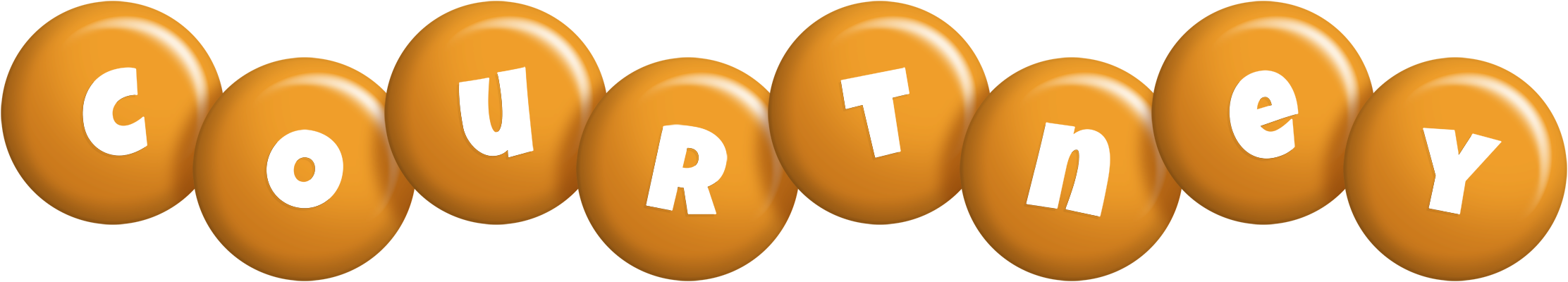 Courtney candy-orange logo