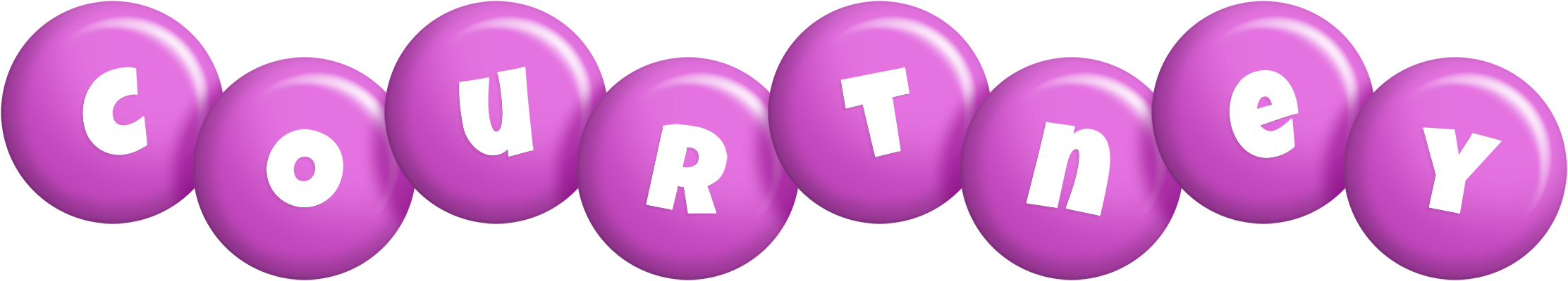Courtney candy-purple logo