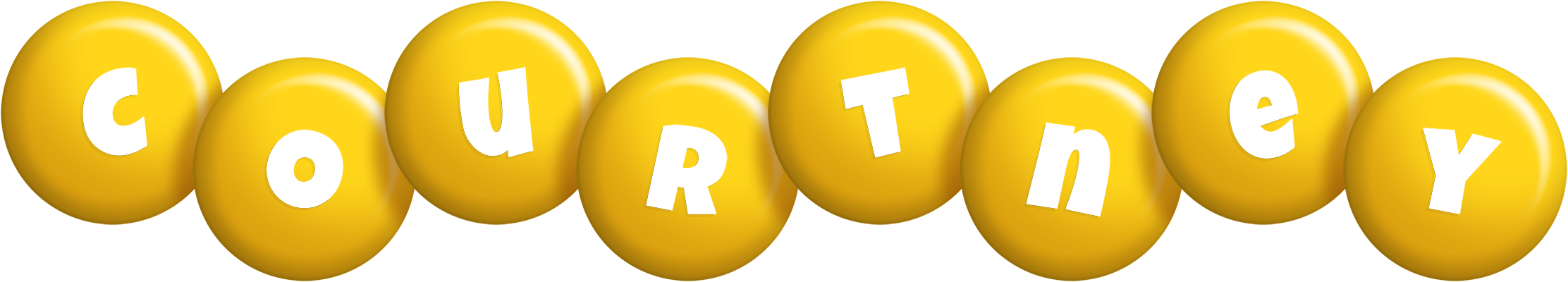 Courtney candy-yellow logo