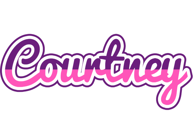 Courtney cheerful logo