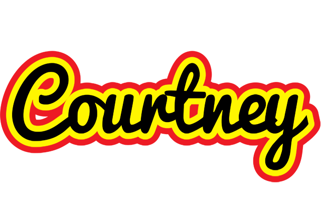 Courtney flaming logo