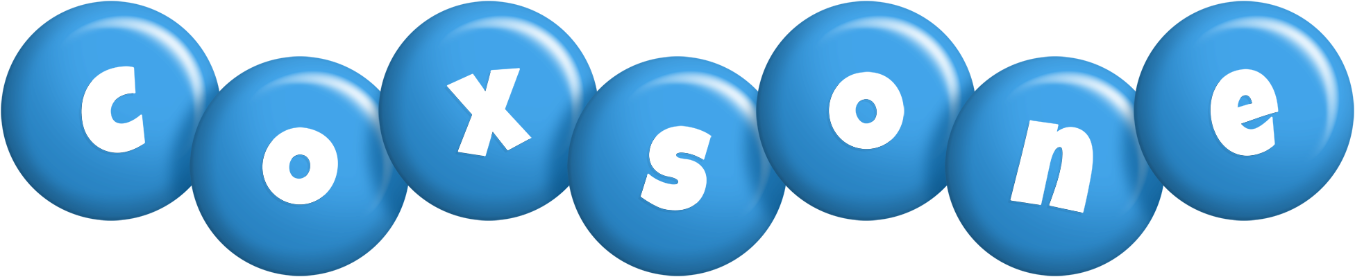 Coxsone candy-blue logo