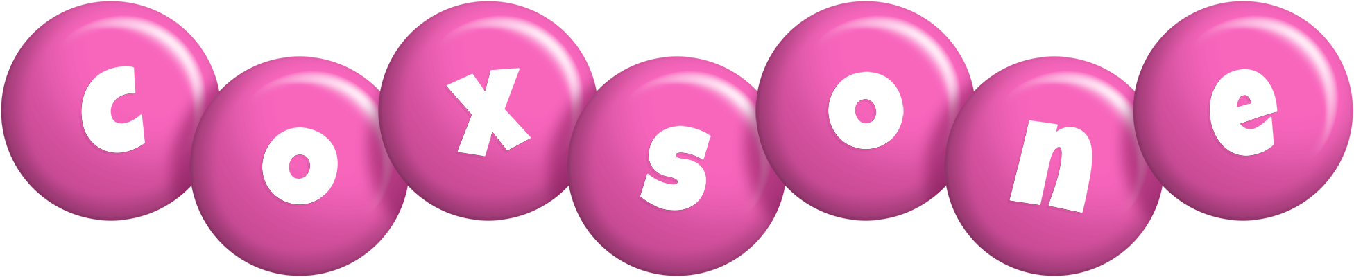 Coxsone candy-pink logo