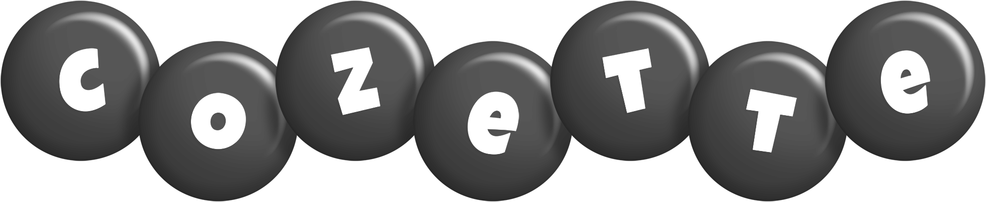 Cozette candy-black logo