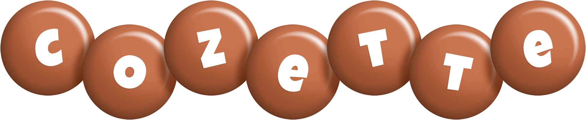 Cozette candy-brown logo