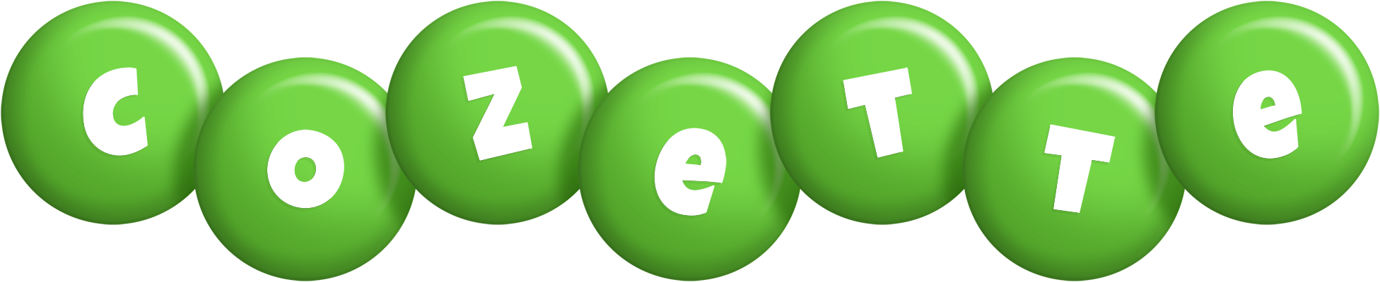 Cozette candy-green logo