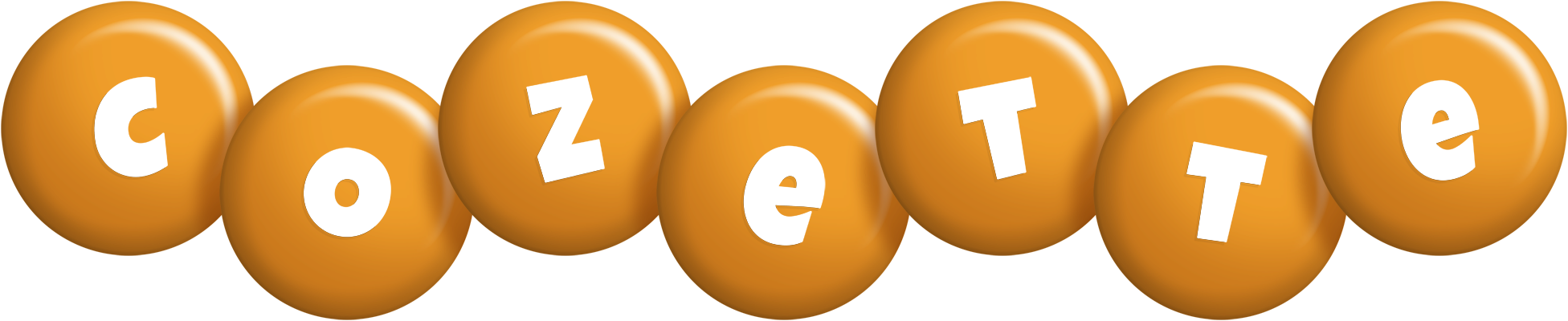 Cozette candy-orange logo
