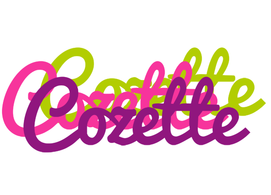 Cozette flowers logo