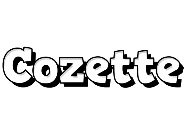 Cozette snowing logo