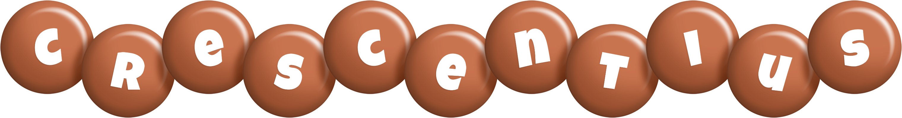 Crescentius candy-brown logo