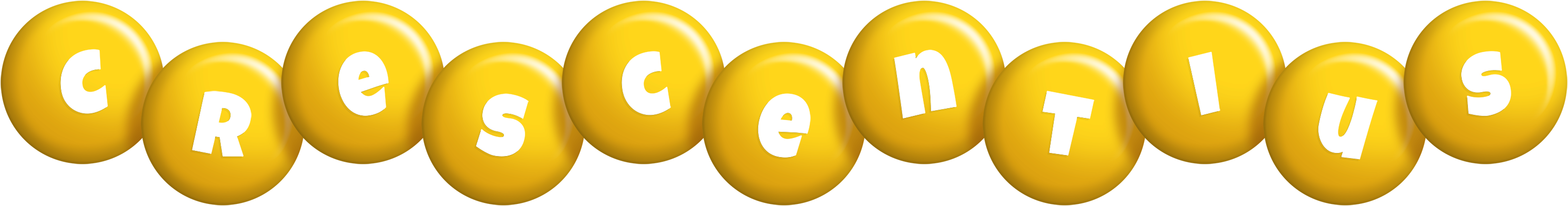 Crescentius candy-yellow logo