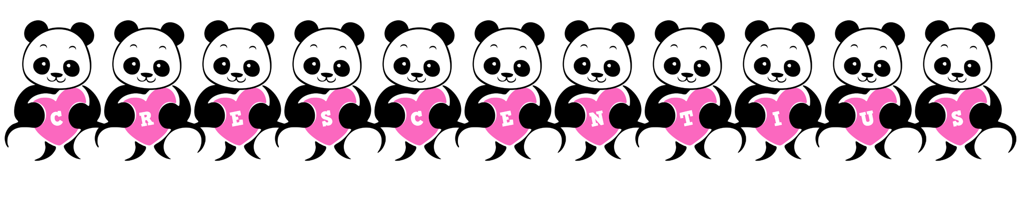 Crescentius love-panda logo