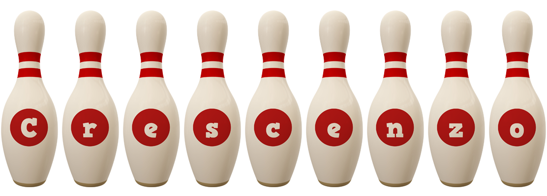 Crescenzo bowling-pin logo