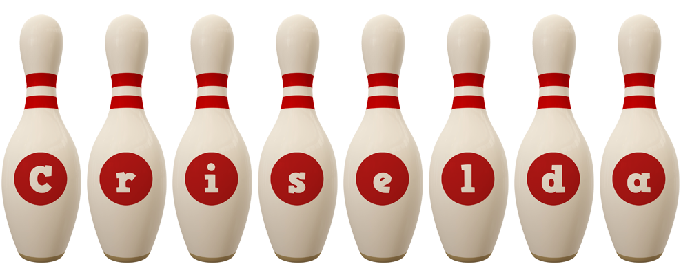 Criselda bowling-pin logo